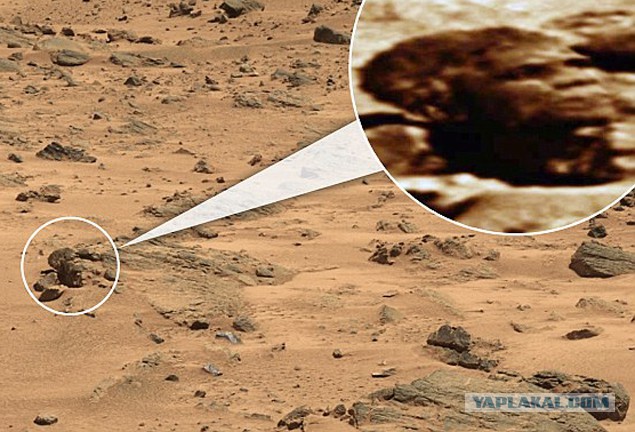 На Марсе кто-то наставил крестов