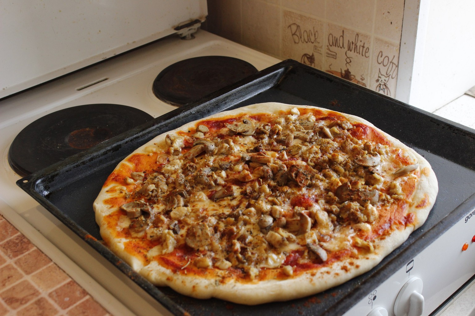 бездрожжевая пицца в духовке сколько градусов фото 10
