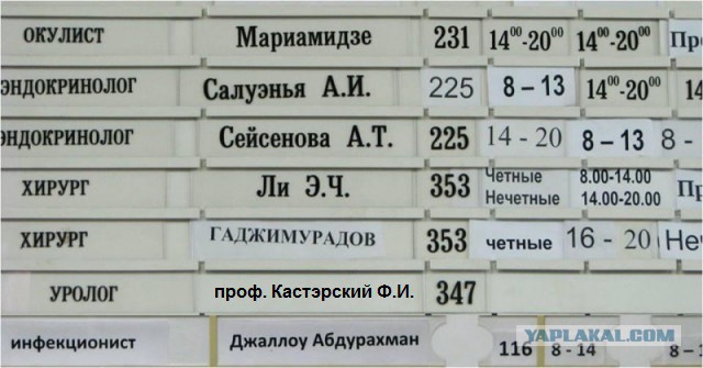 Типичная московская поликлиника