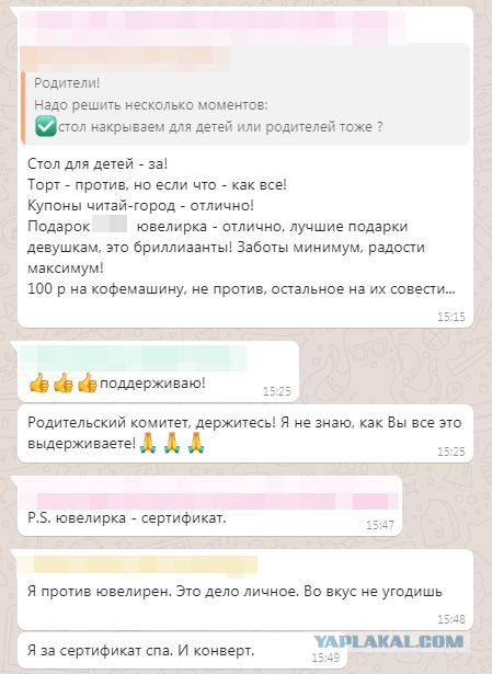 "Благодарные" родители