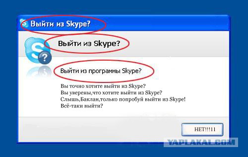 Фотожаба: Назойливый Skype