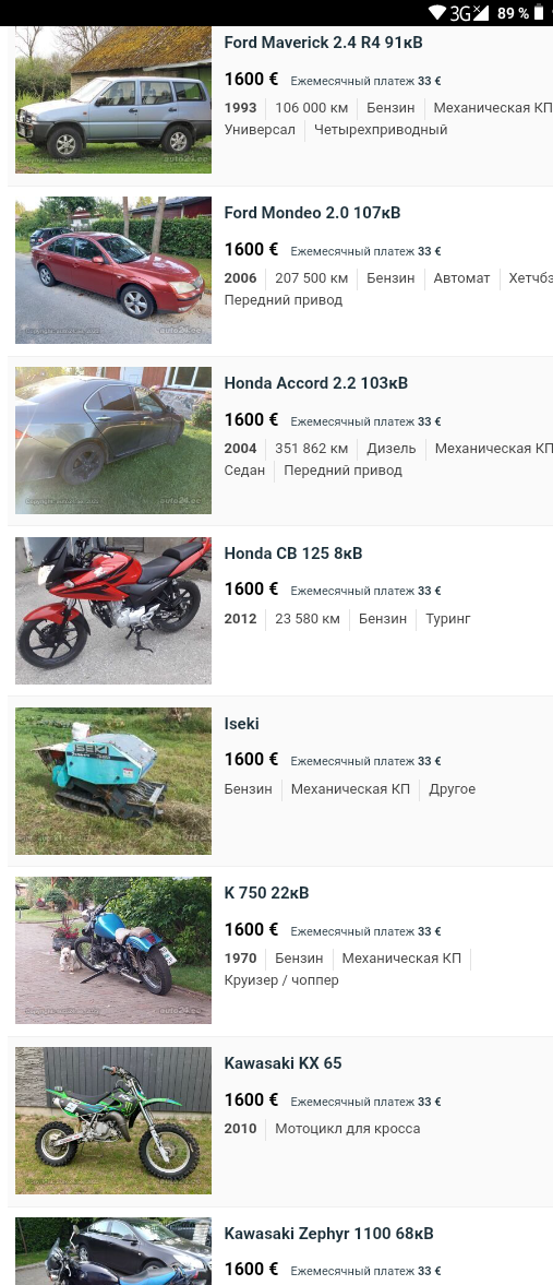 Какие авто можно купить в Польше за 100 тысяч рублей (1650$)?