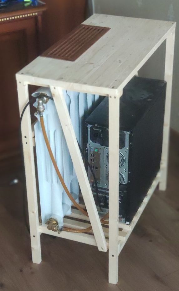 Часы на газоразрядном индикаторе из видеокарты