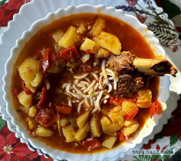 Лагман. Мультискороварка. Лапша из лавки