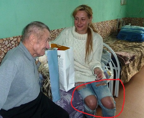 Как Лидия Раевская помогает  дому престарелых.