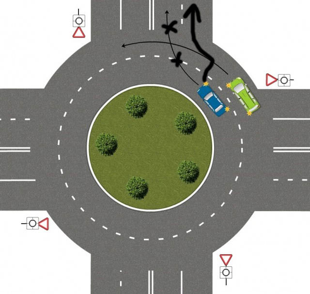 Есть ли тут помеха справа?