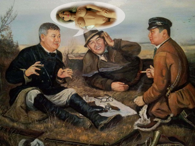 Фотожаба: Три соседа на привале