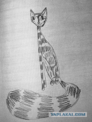 "Дочь друга нарисовала жирафа в школе..."