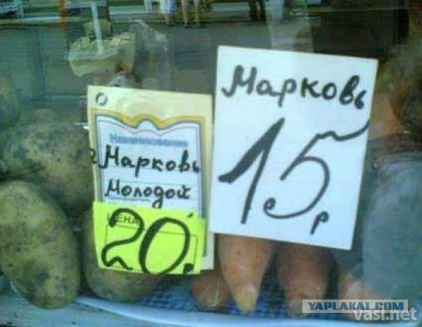Ценники из магазина Семья