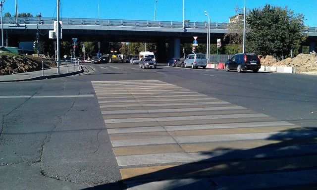 Опасный пешеходный переход в Кунцево