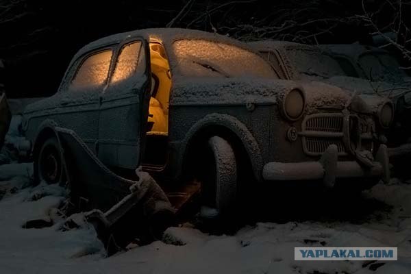 Зимняя автосвалка