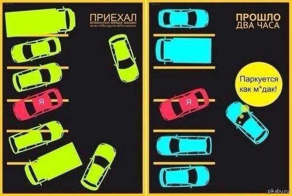 "Я паркуюсь как мудак!"