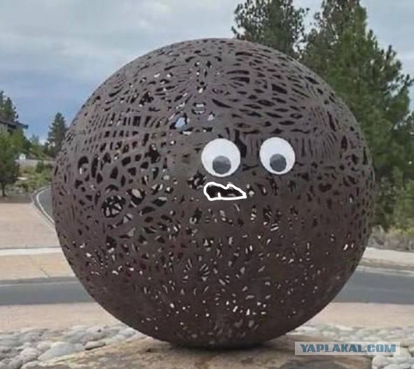 В штате Орегон неизвестные портят скульптуры, наклеивая на них выпученные глаза