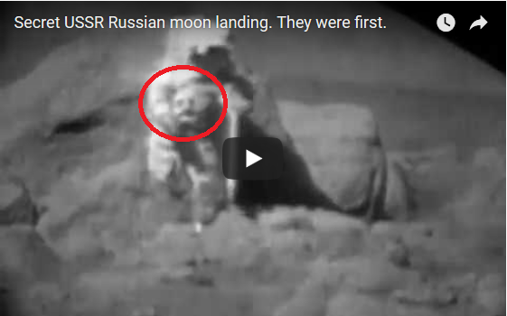 Первый советский космонавт на луне