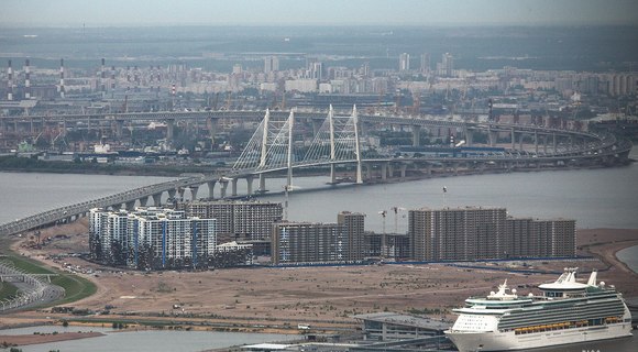 Питер с самой высокой смотровой площадки в Европе