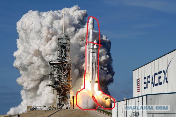 SpaceX осуществила первый коммерческий запуск Falcon Heavy