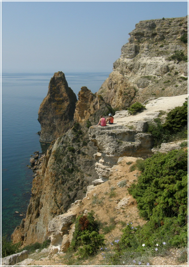 Мама с ребенком. Съемка в Крыму