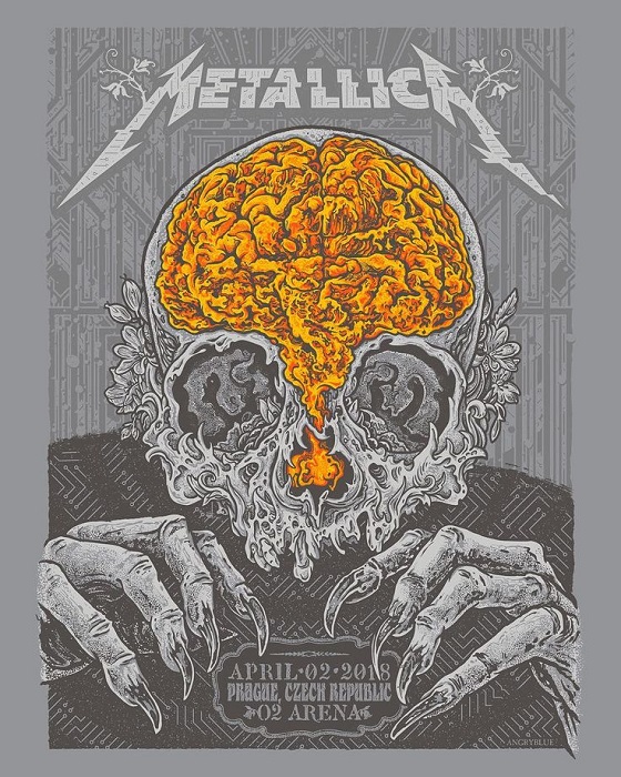 Концертные постеры от Metallica...