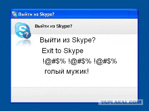 Фотожаба: Назойливый Skype