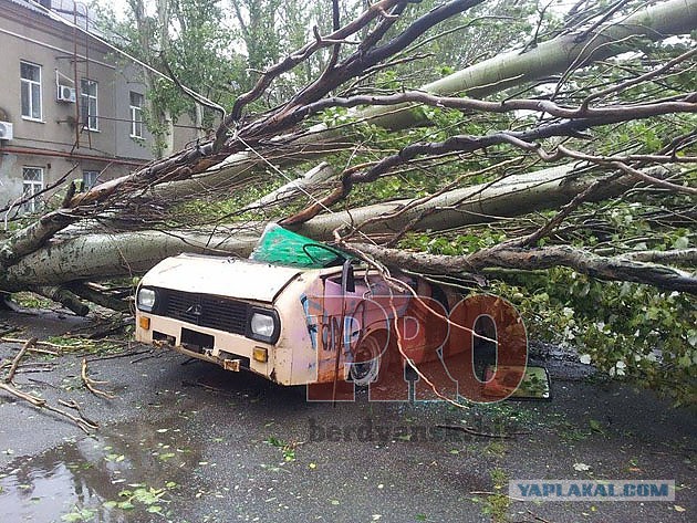 Ночной ураган в Днепропетровске, 24.09.2014.