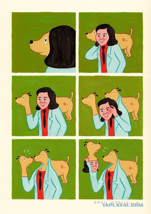 Напрочь упоротая карикатура от Joan Cornella