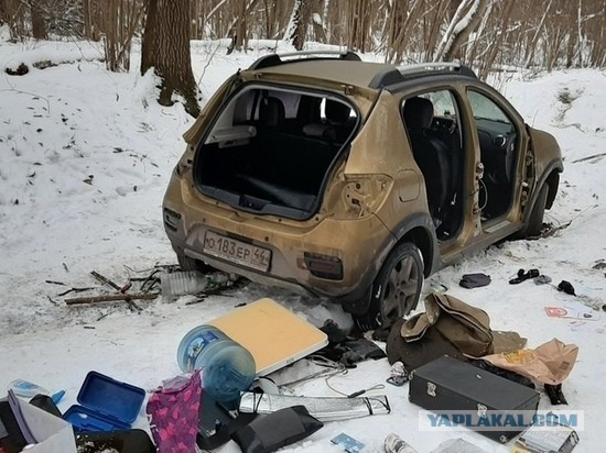 В пригороде Москвы обнаружили разобранную иномарку с костромскими номерами