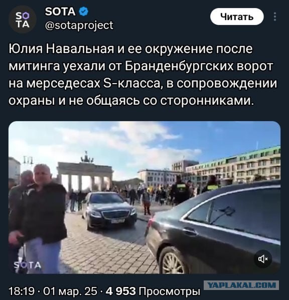 На оппозиционный митинг в Берлине прибыл какой-то украинский князь⁠⁠