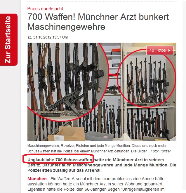 В Великобритании полиция обнаружила склад оружия в доме умершего мужчины