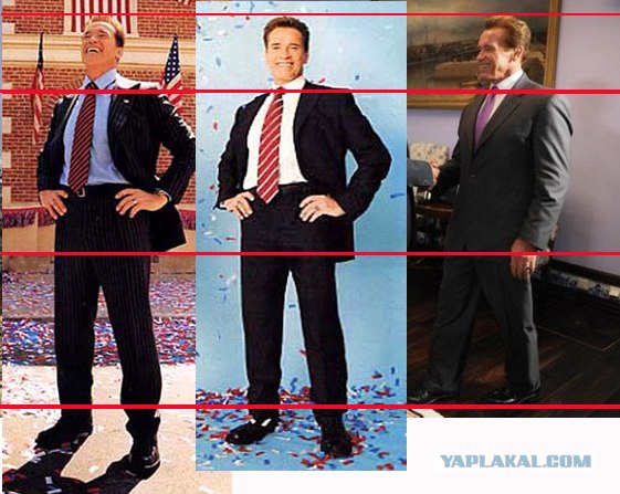 Куда подевался рост Шварцнегера?