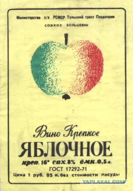 Алкоголь времен СССР