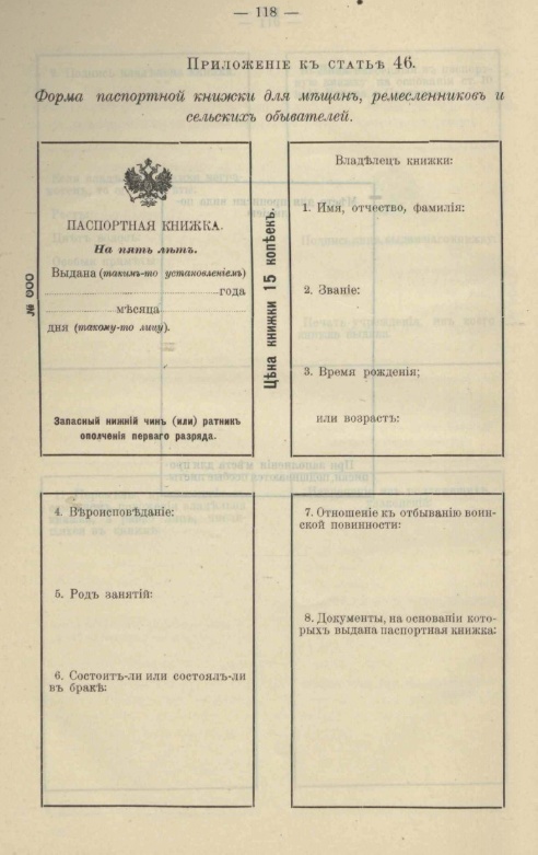 Моя коллекция паспортов ч.2 Российская Империя