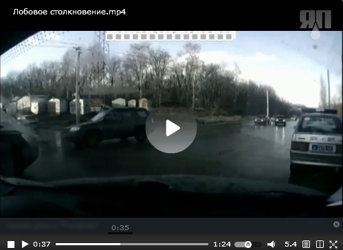 Лобовое на глазах у ДПС.