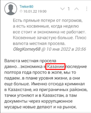 Некоторые пояснения по Казахстану
