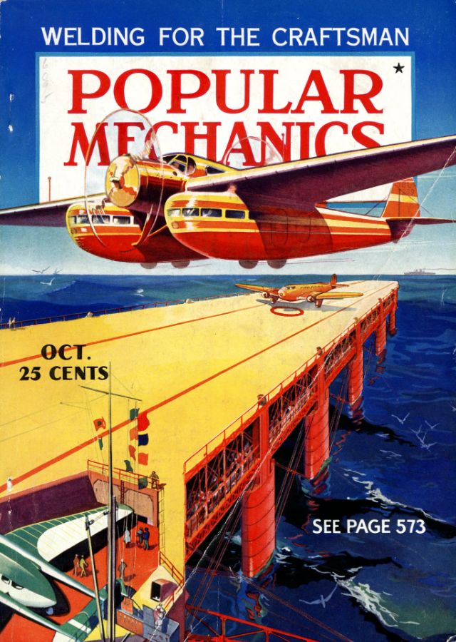 Технологическая утопия, которую мы потеряли: обложки журнала Popular Mechanics 30-х и 40-х годов