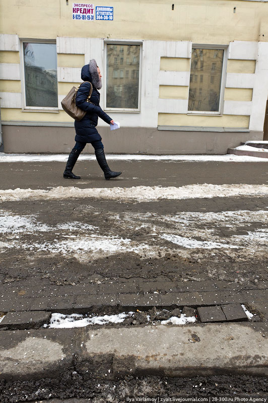 Московская плитка - прошла всего лишь одна зима