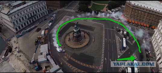 Дрифт в центре Санкт-Петербурга