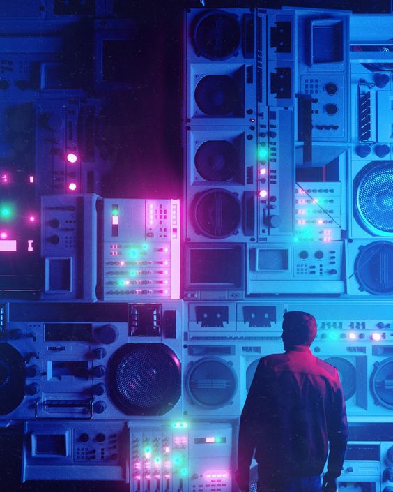Неоновое DISCO.  Те самые Магнитолы на плече 80-х