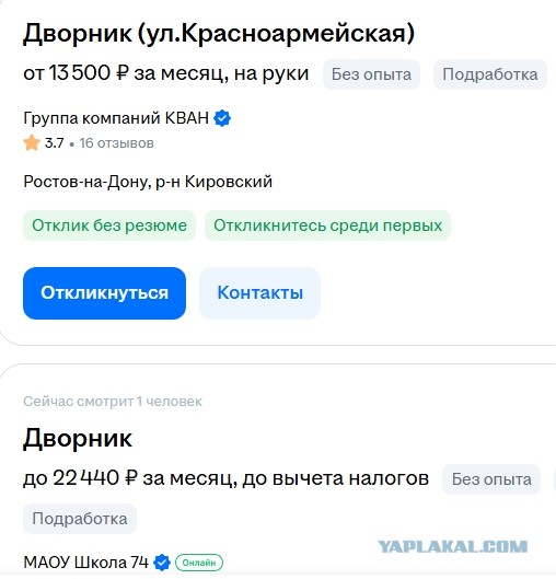 Дворники стали лидерами по росту зарплат