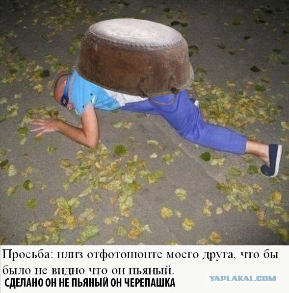 Фотожаба: ...как будто он не пьяный
