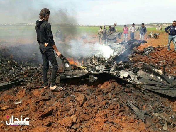 В Сирии сбили боевой самолет, пилота взяли в плен
