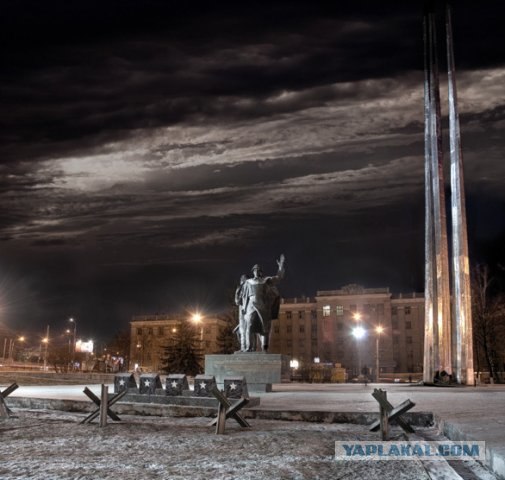 Россия ночью