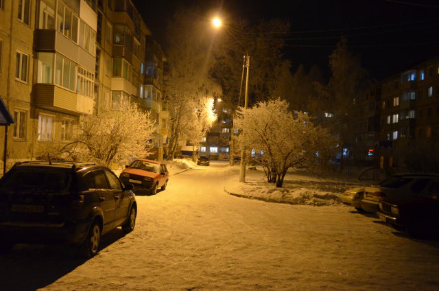 В Москве снегопад