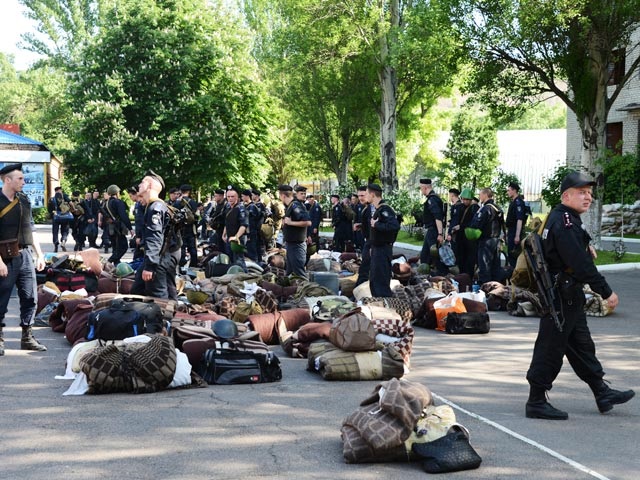 Группа солдат присягнула на верноcть ДНР
