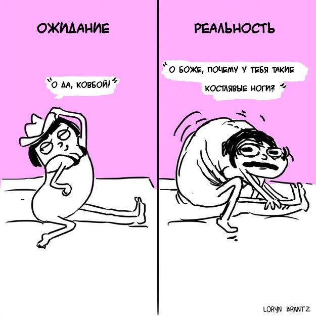 Секс: ожидание vs реальность