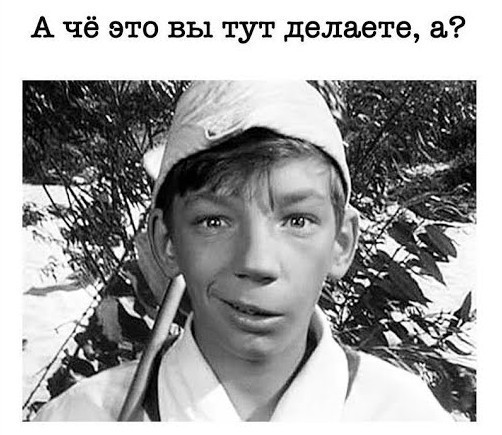 Вы чо тут?
