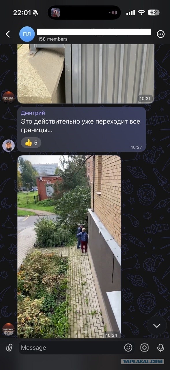 Неадекватные соседи.То есть вообще не адекватные.