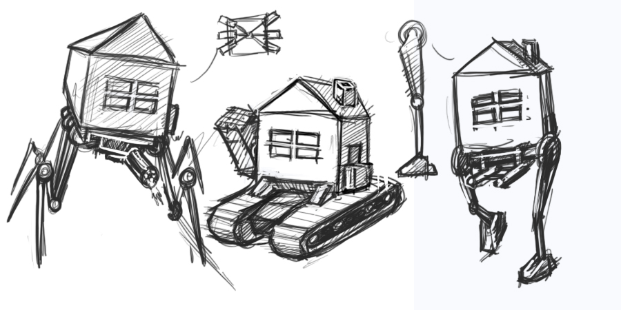 Как нарисовать домоголового