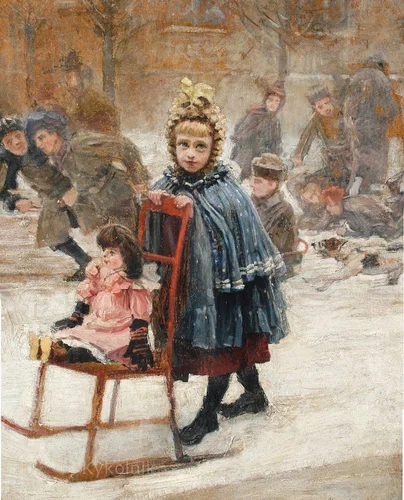 Живопись. Девочки и куклы