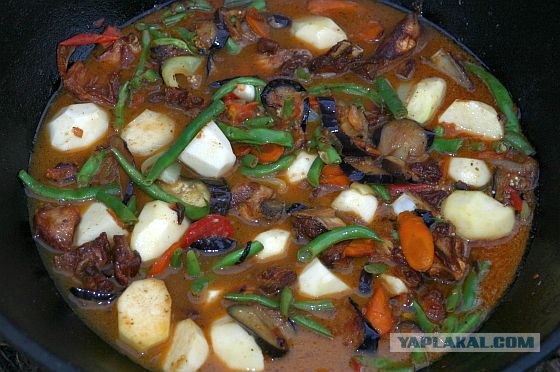 Овощи с бараньими ребрышками тушёные, или за что я люблю лето)))