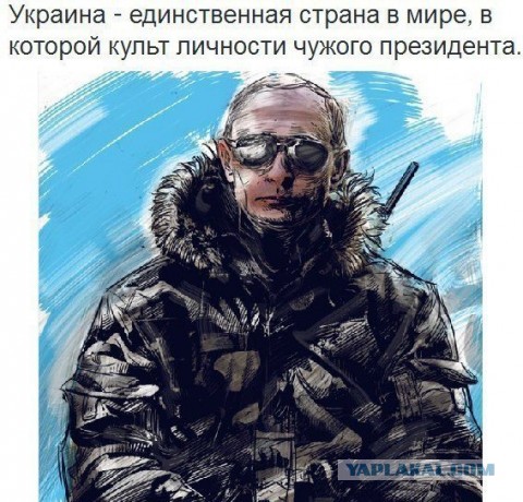 Украинская художница делает портрет Путина